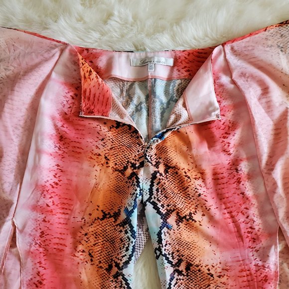 Lovers + Friends Maya Aztec Python Side Slit Tie Waist Pants Size XS - Picture 11 of 16